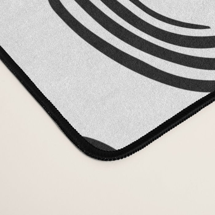 Black and white cactus plant pattern art Desk Mat Gallery Image 4