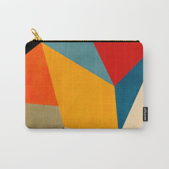 Geometric Colorful Modern Design Carry All Pouch Gallery Image 1