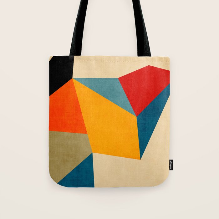 Geometric Colorful Modern Design Tote Bag Gallery Image 1