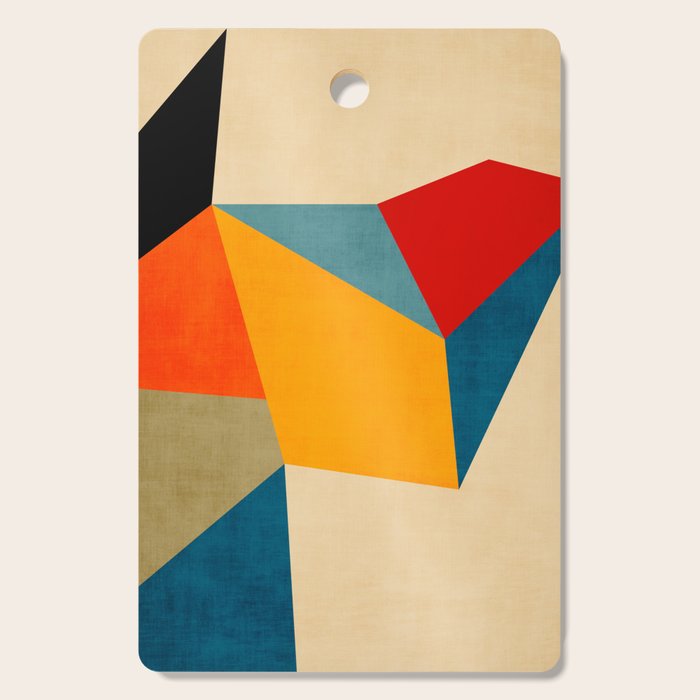 Geometric Colorful Modern Design Cutting Board Gallery Image 1