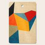 Geometric Colorful Modern Design Cutting Board Gallery Image 1
