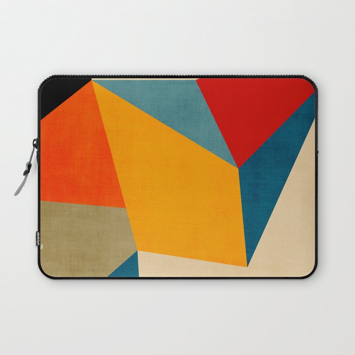 Geometric Colorful Modern Design Laptop Sleeve Gallery Image 1