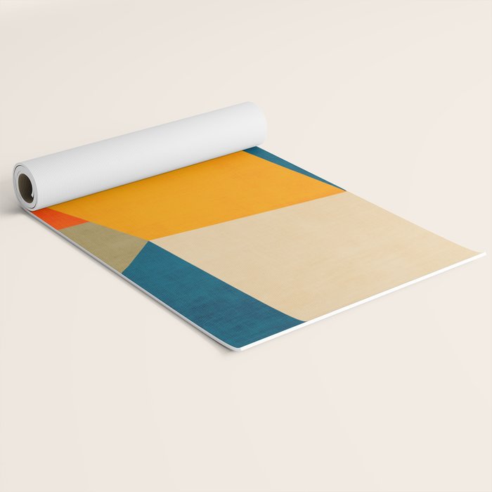 Geometric Colorful Modern Design Yoga Mat Gallery Image 2