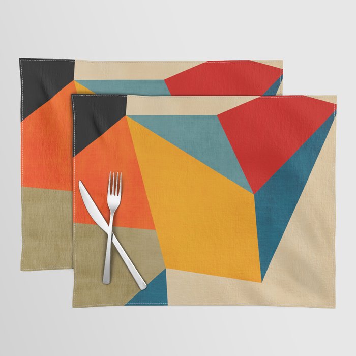 Geometric Colorful Modern Design Placemat Gallery Image 1