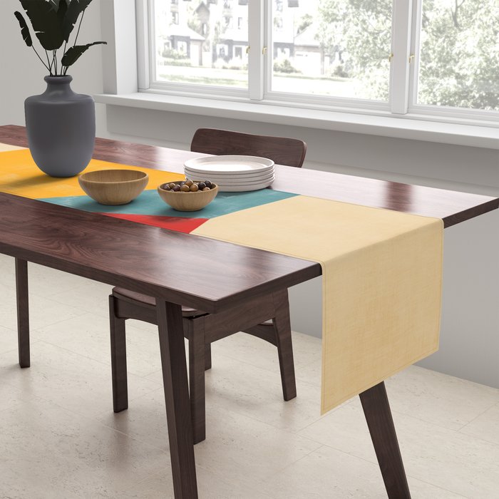 Geometric Colorful Modern Design Table Runner Gallery Image 2