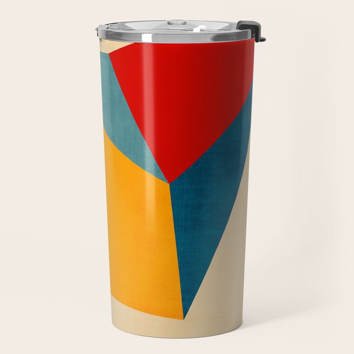 Geometric Colorful Modern Design Travel Mug Gallery Image 2