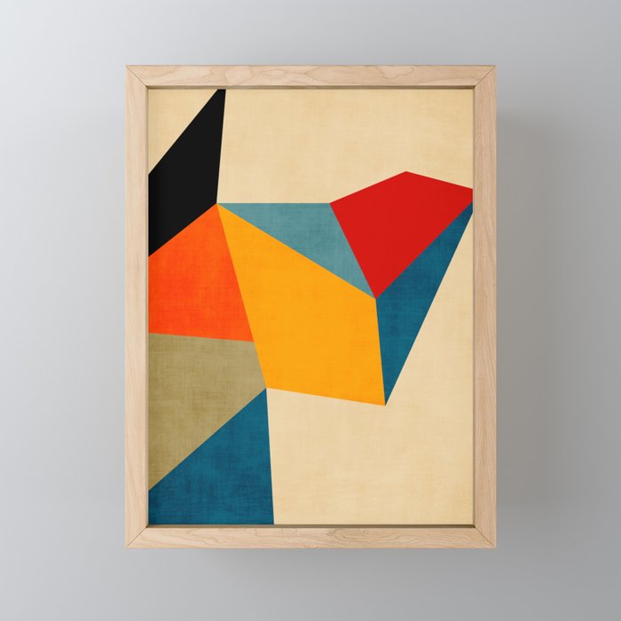 Geometric Colorful Modern Design Mini Art Print Gallery Image 1