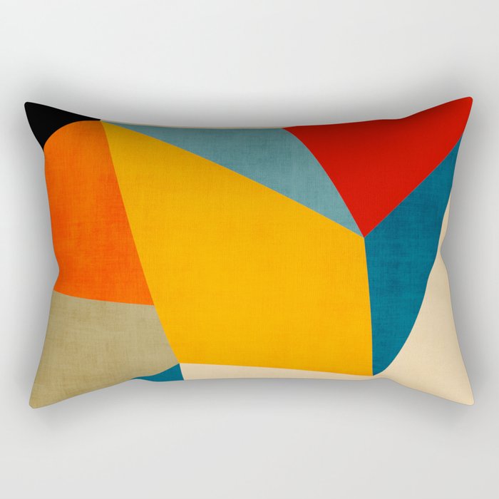 Geometric Colorful Modern Design Rectangular Pillow Gallery Image 2