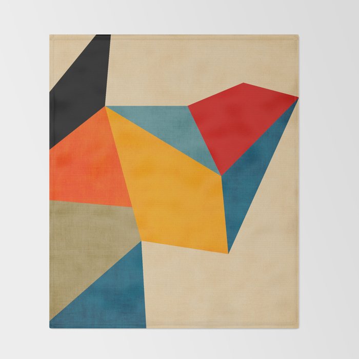 Geometric Colorful Modern Design Throw Blanket Gallery Image 2