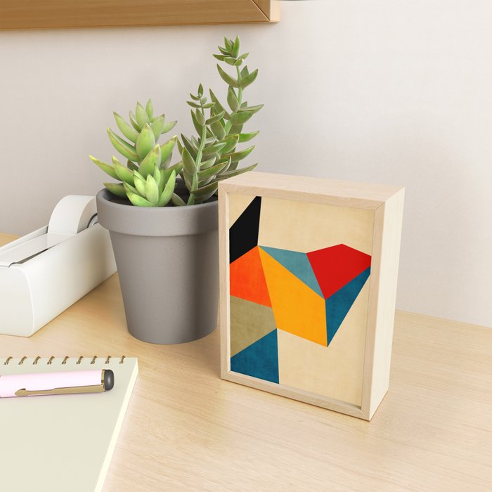 Geometric Colorful Modern Design Mini Art Print Gallery Image 2