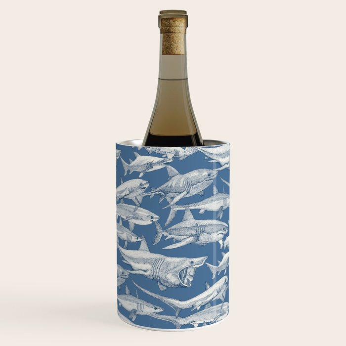 just sharks cobalt denim Wine Chiller Gallery Image 3