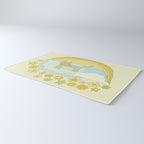 Cat Retro Surf // art by surfy birdy Rug Gallery Image 3