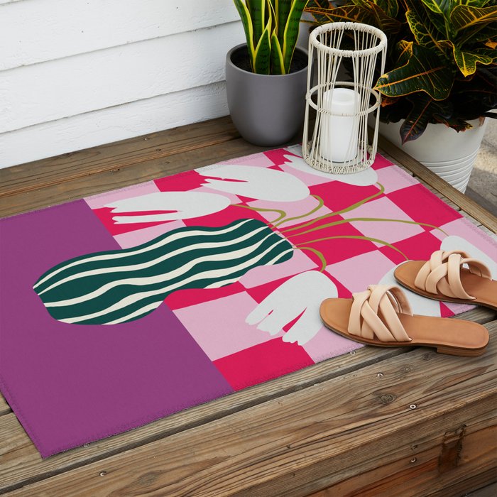 Blossoming Beauties Outdoor Rug Gallery Image 2
