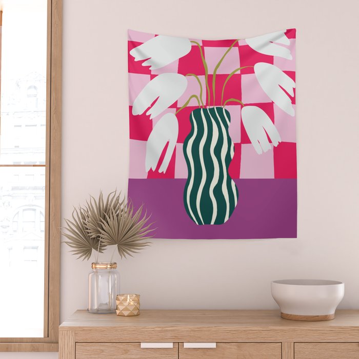 Blossoming Beauties Wall Tapestry Gallery Image 2