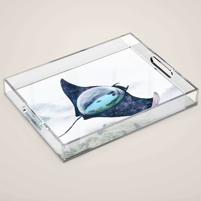 Space Manta Ray Acrylic Tray Gallery Image 1