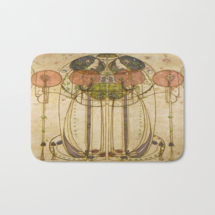 Charles Rennie Mackintosh , The Wassail  Bath Mat Gallery Image 1