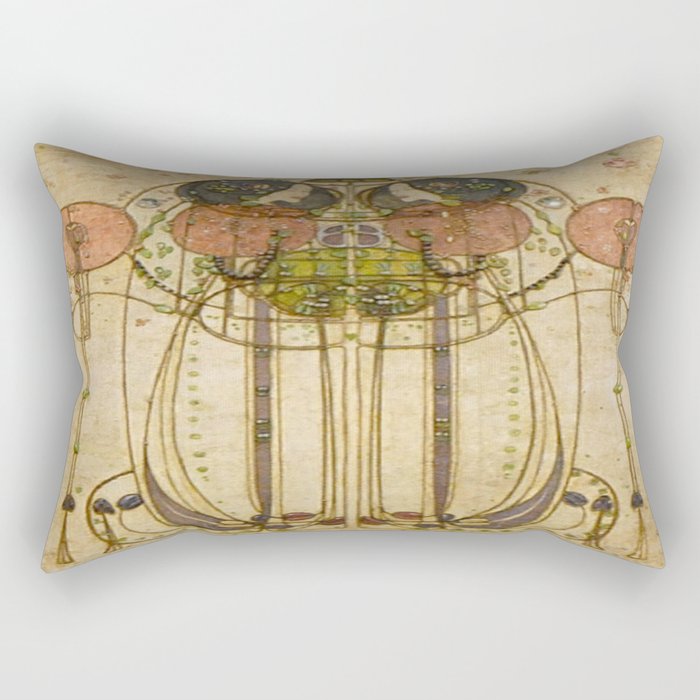 Charles Rennie Mackintosh , The Wassail  Rectangular Pillow Gallery Image 1