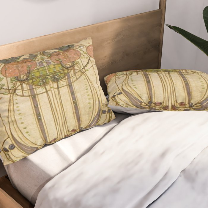 Charles Rennie Mackintosh , The Wassail  Pillow Sham Gallery Image 2