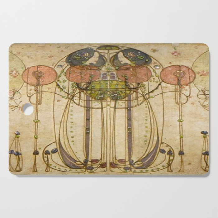 Charles Rennie Mackintosh , The Wassail  Cutting Board Gallery Image 1