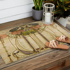 Charles Rennie Mackintosh , The Wassail  Outdoor Rug Gallery Image 2