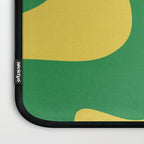 Green and Yellow Retro Liquid Swirl Abstract 2 Laptop Sleeve Gallery Image 3