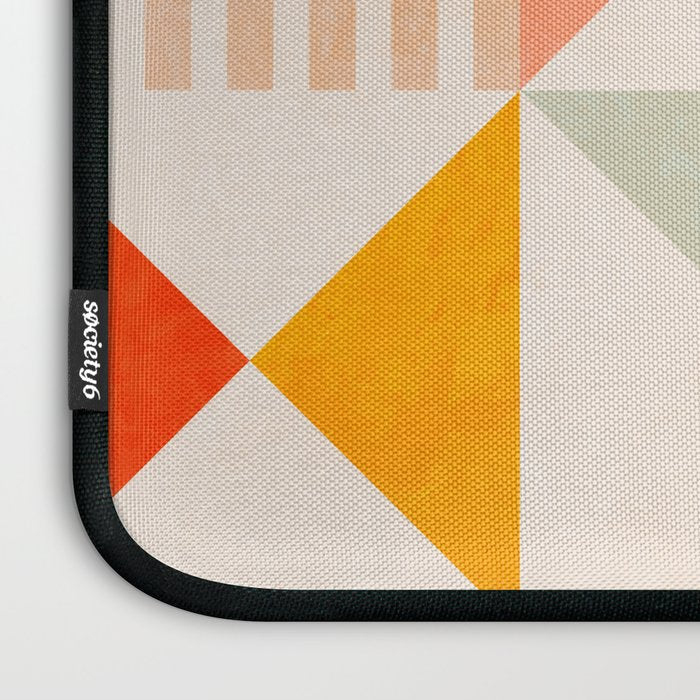 mid century geometry sunny 1 Laptop Sleeve Gallery Image 3