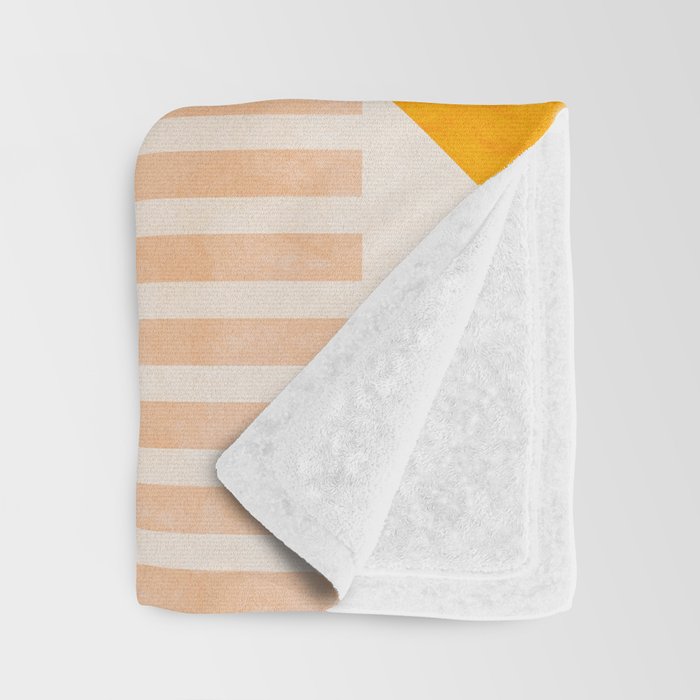 mid century geometry sunny 1 Throw Blanket Gallery Image 3