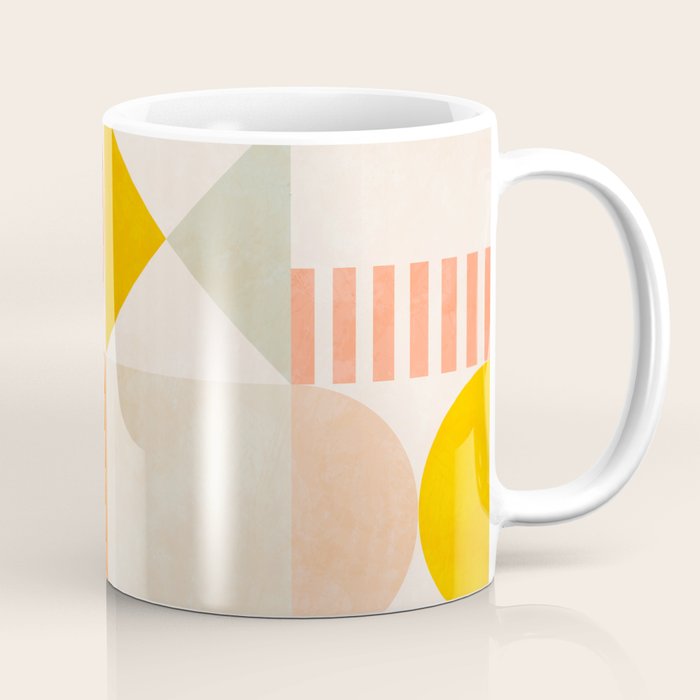 mid century geometry sunny 1 Coffee Mug Gallery Image 1