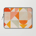 mid century geometry sunny 1 Laptop Sleeve Gallery Image 1
