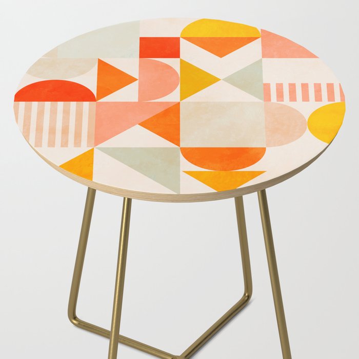 mid century geometry sunny 1 Side Table Gallery Image 2