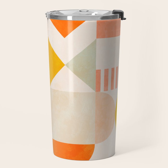 mid century geometry sunny 1 Travel Mug Gallery Image 2
