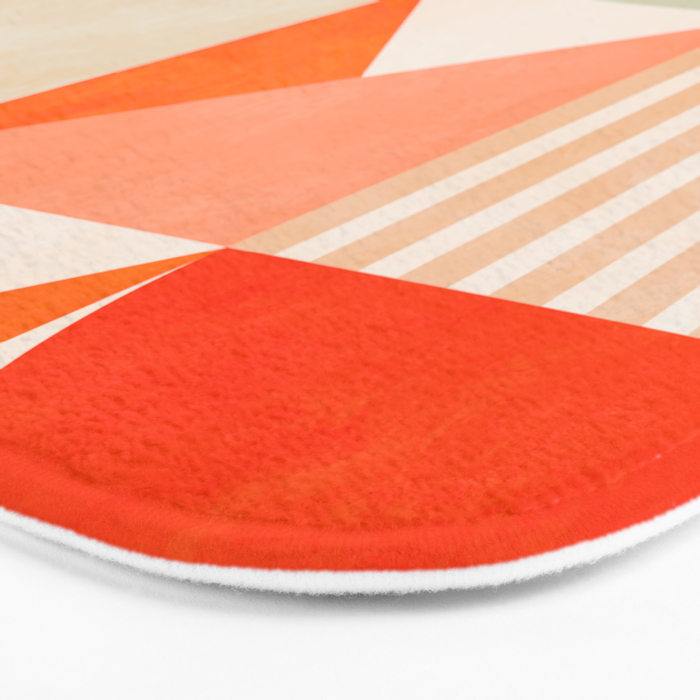 mid century geometry sunny 1 Bath Mat Gallery Image 3