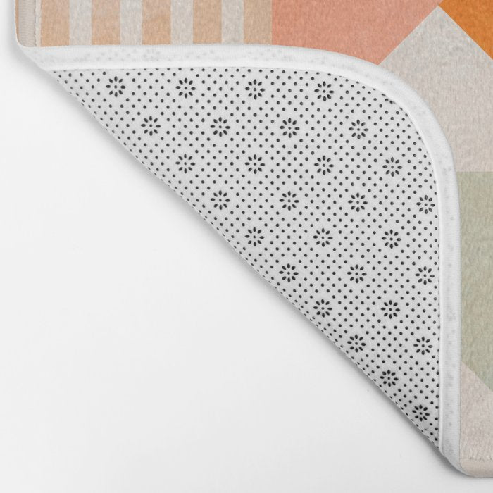 mid century geometry sunny 1 Bath Mat Gallery Image 2