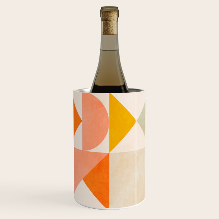 mid century geometry sunny 1 Wine Chiller Gallery Image 1