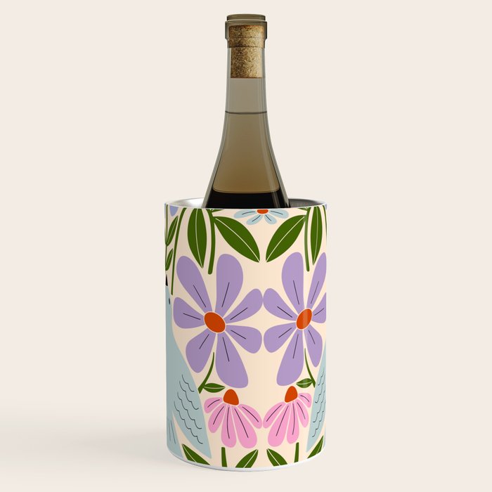 Freedom - Bird and Flowers Wine Chiller Gallery Image 2