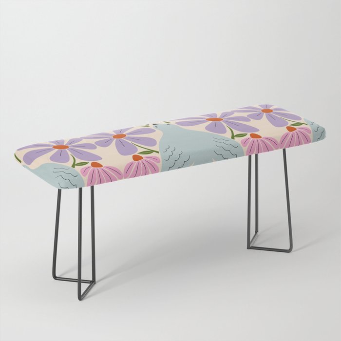 Freedom - Bird and Flowers Bench Gallery Image 1