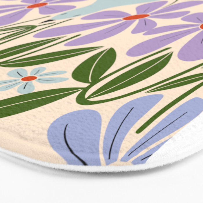 Freedom - Bird and Flowers Bath Mat Gallery Image 3