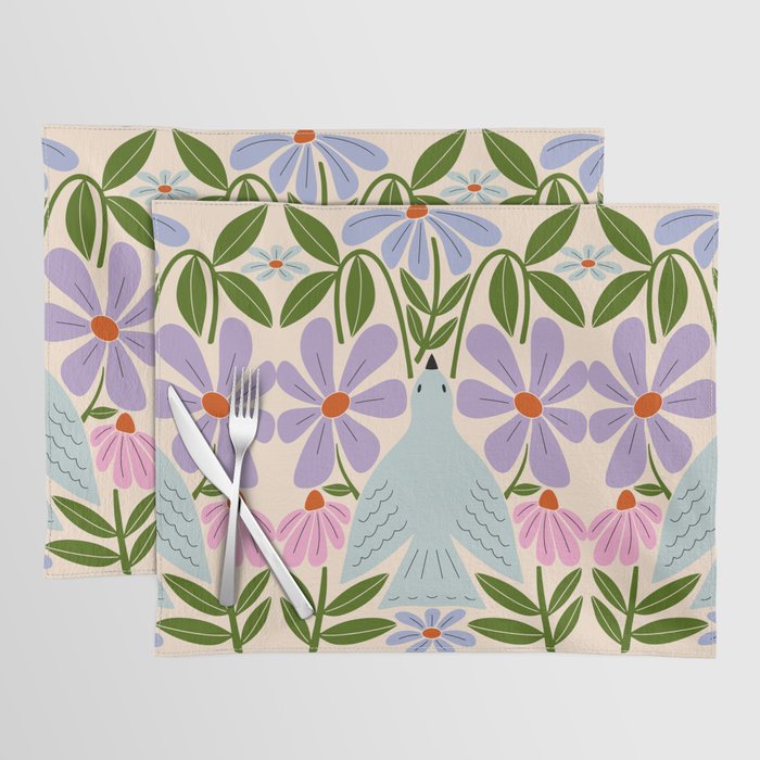 Freedom - Bird and Flowers Placemat Gallery Image 1