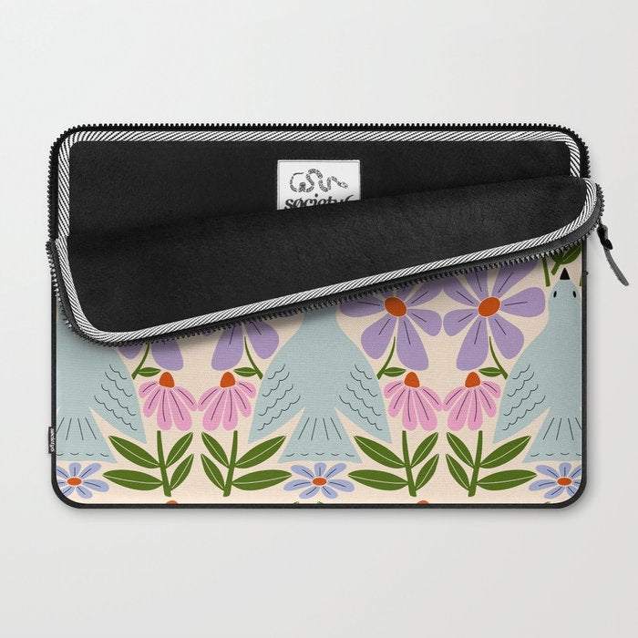 Freedom - Bird and Flowers Laptop Sleeve Gallery Image 2