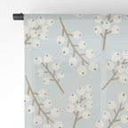 Berries and Branches - Light Blue Window Curtain Gallery Image 2