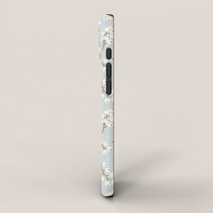 Berries and Branches - Light Blue iPhone Case Gallery Image 2