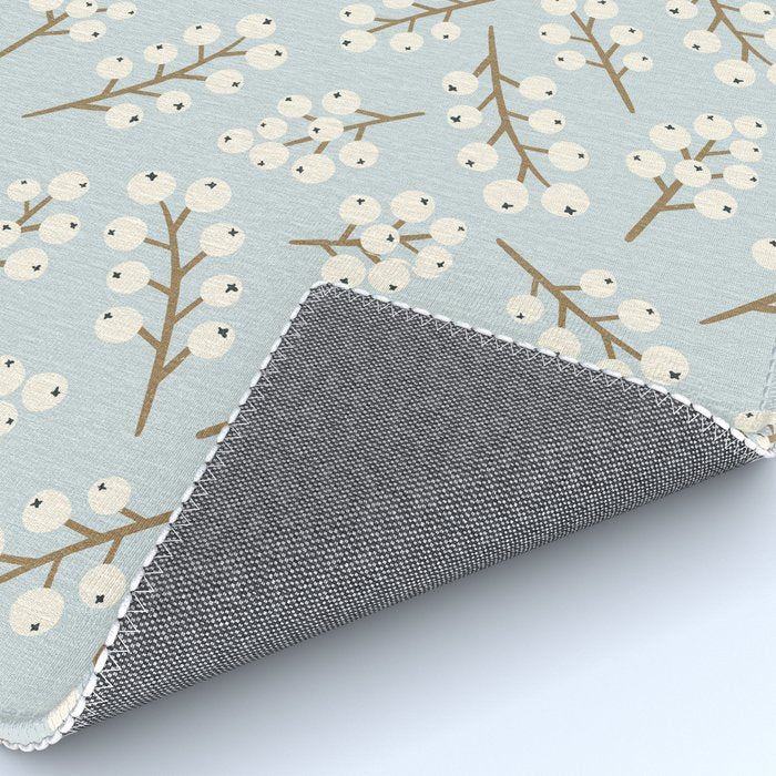 Berries and Branches - Light Blue Rug Gallery Image 4