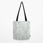 Berries and Branches - Light Blue Tote Bag Gallery Image 2