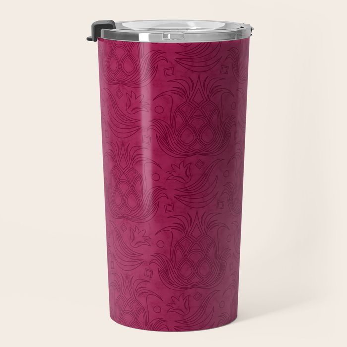 Pineapple Deco // Raspberry Swirl Travel Mug Gallery Image 3