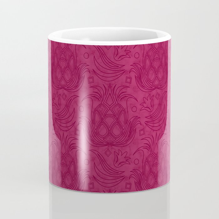Pineapple Deco // Raspberry Swirl Coffee Mug Gallery Image 4