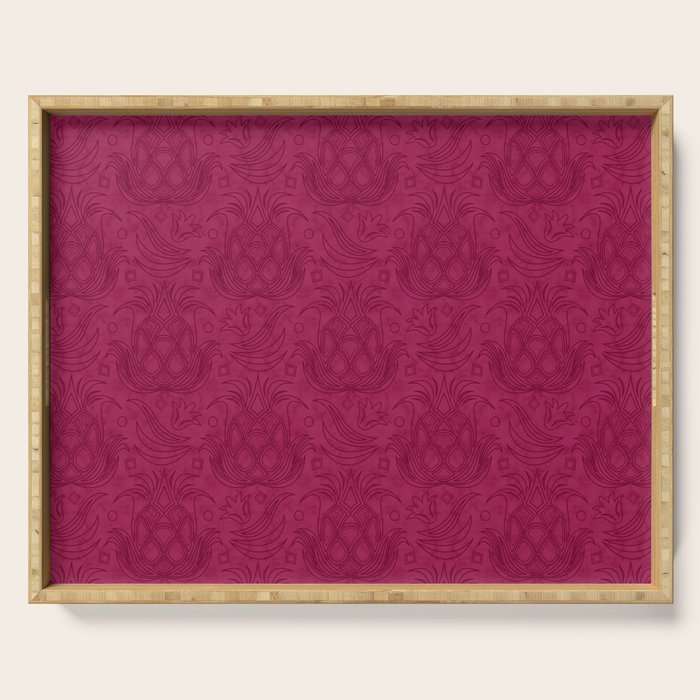 Pineapple Deco // Raspberry Swirl Serving Tray Gallery Image 1