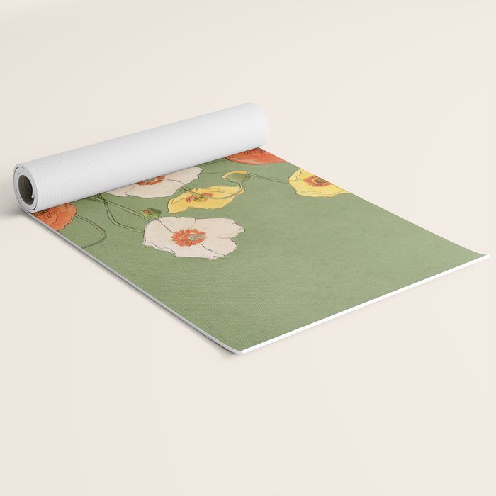Field Wildflowers Verde Yoga Mat Gallery Image 2