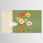 Field Wildflowers Verde Tablecloth Gallery Image 2
