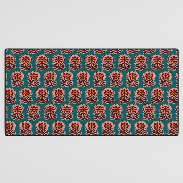MACHA TEAL COSMOS Desk Mat Gallery Image 3