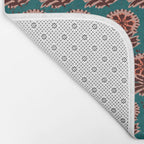 MACHA TEAL COSMOS Bath Mat Gallery Image 2